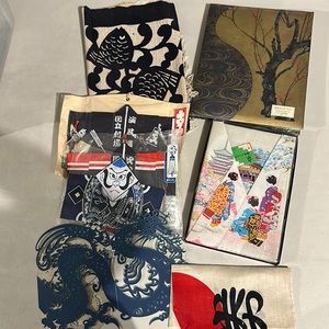 Assorted Japanese linen